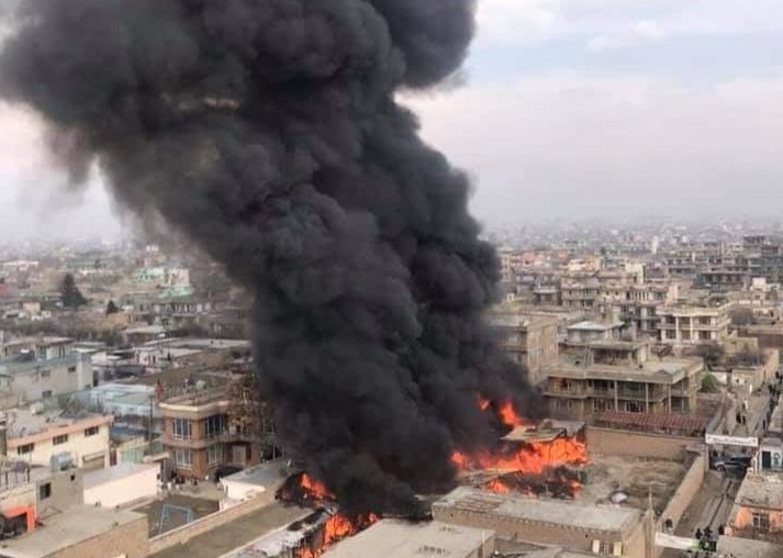 آتش سوزی کابل